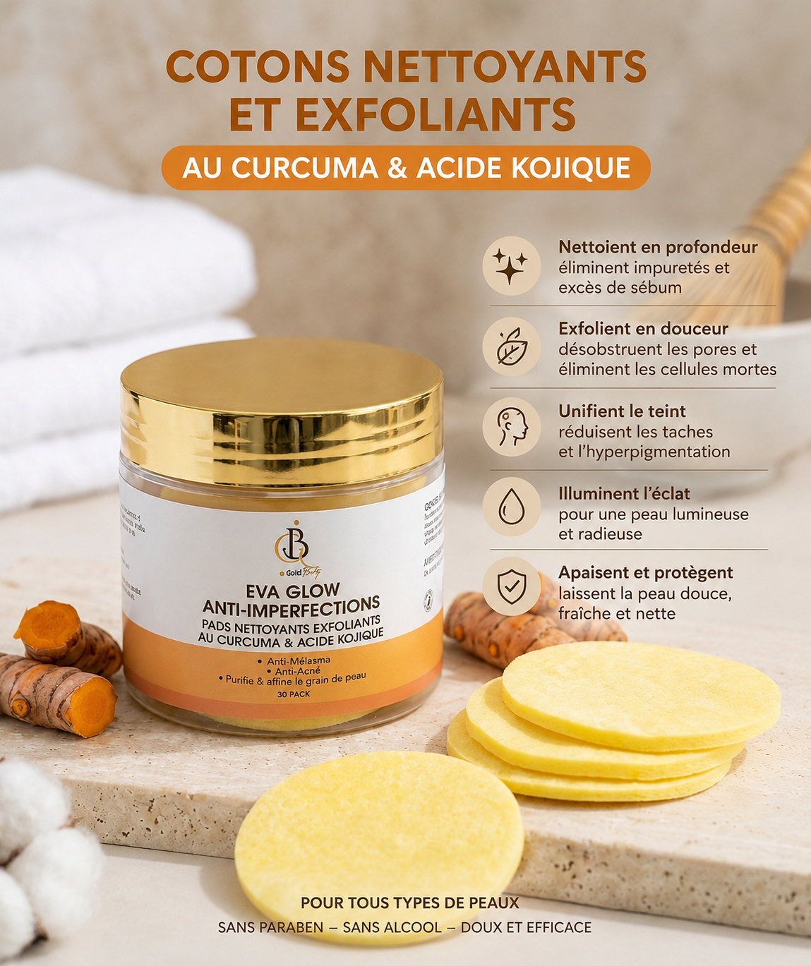 Trio anti-imperfections